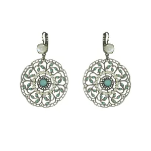 Filigree Leverback Earrings in "Aegean Coast" *Custom*