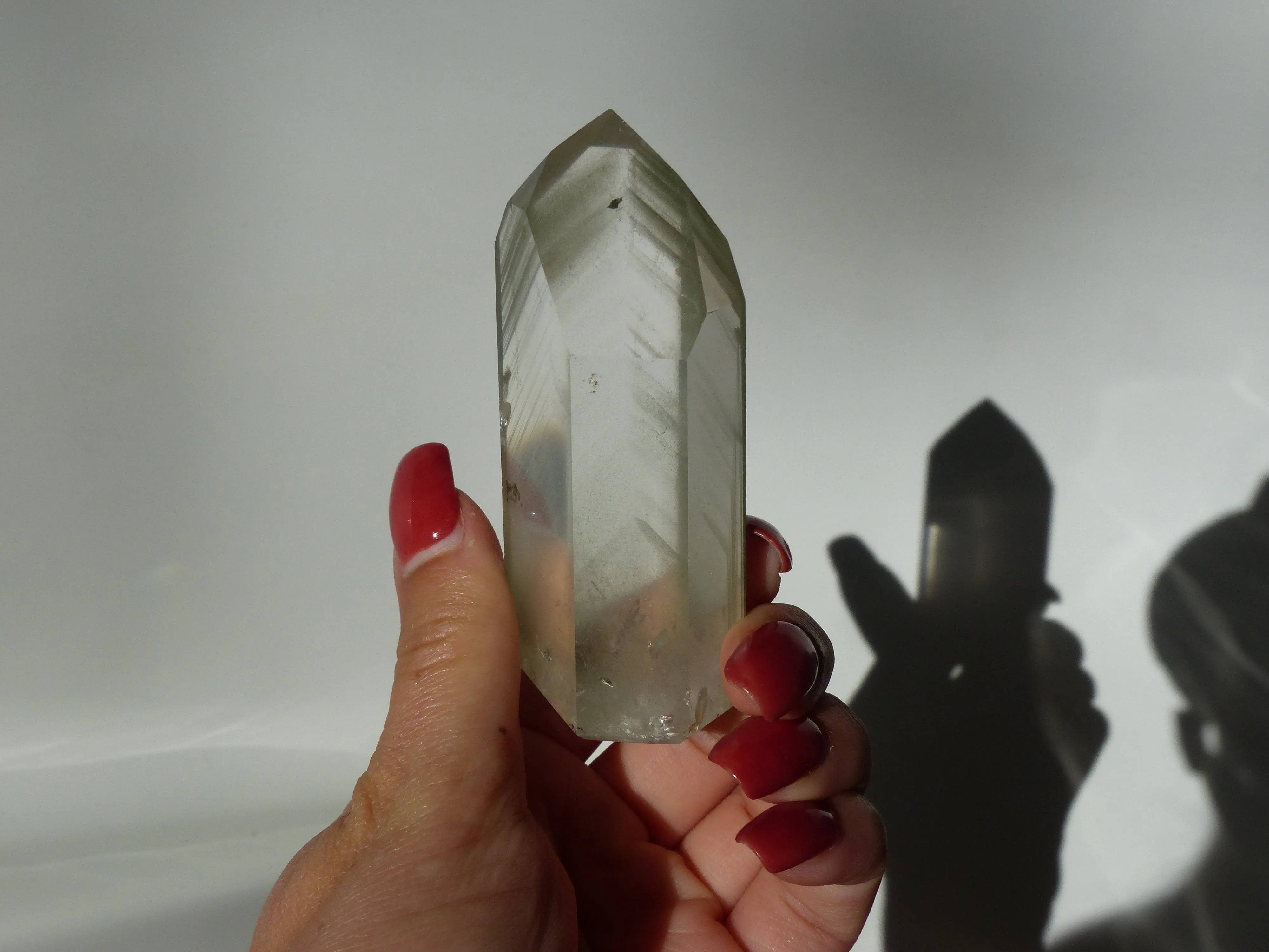 Garden Quartz Point, Lodolite Point (#3)