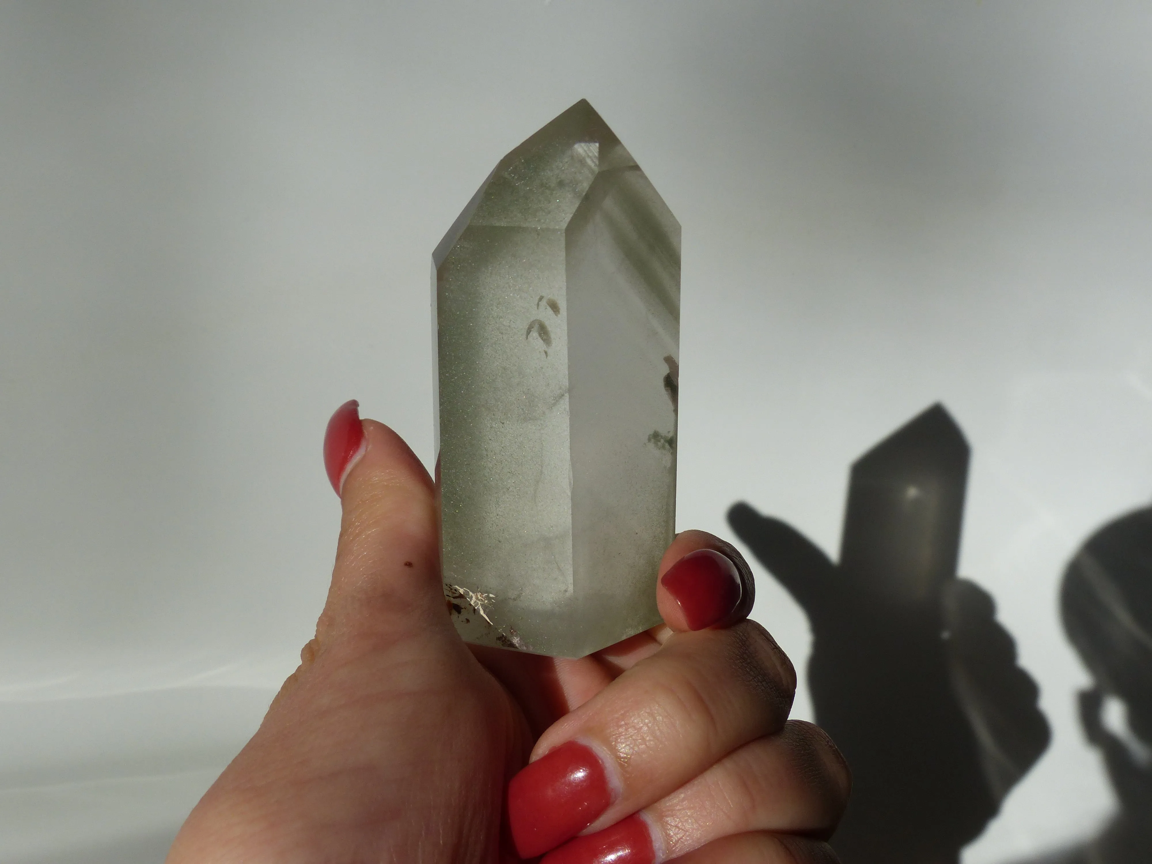 Garden Quartz Point, Lodolite Point (#3)