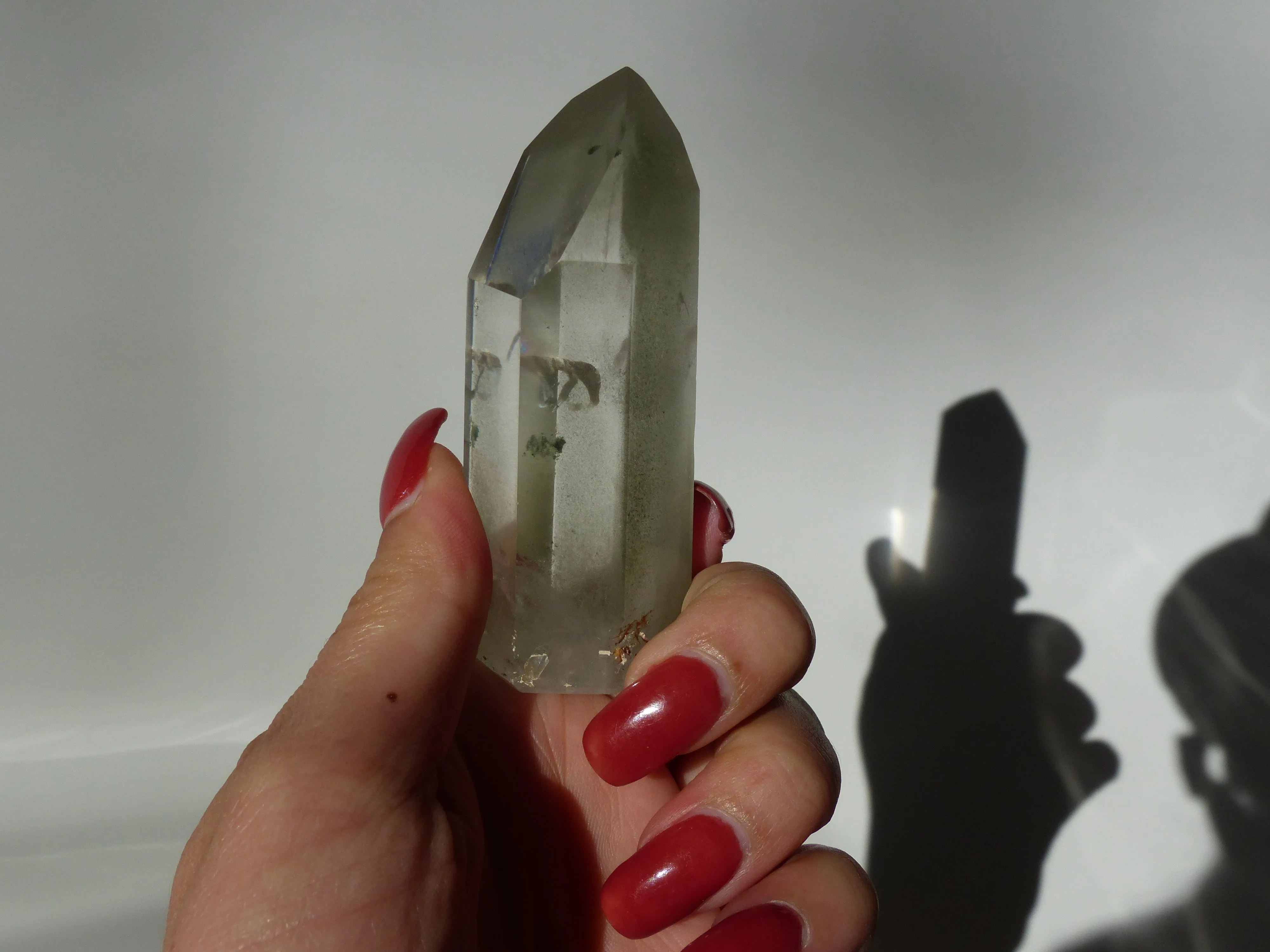 Garden Quartz Point, Lodolite Point (#3)