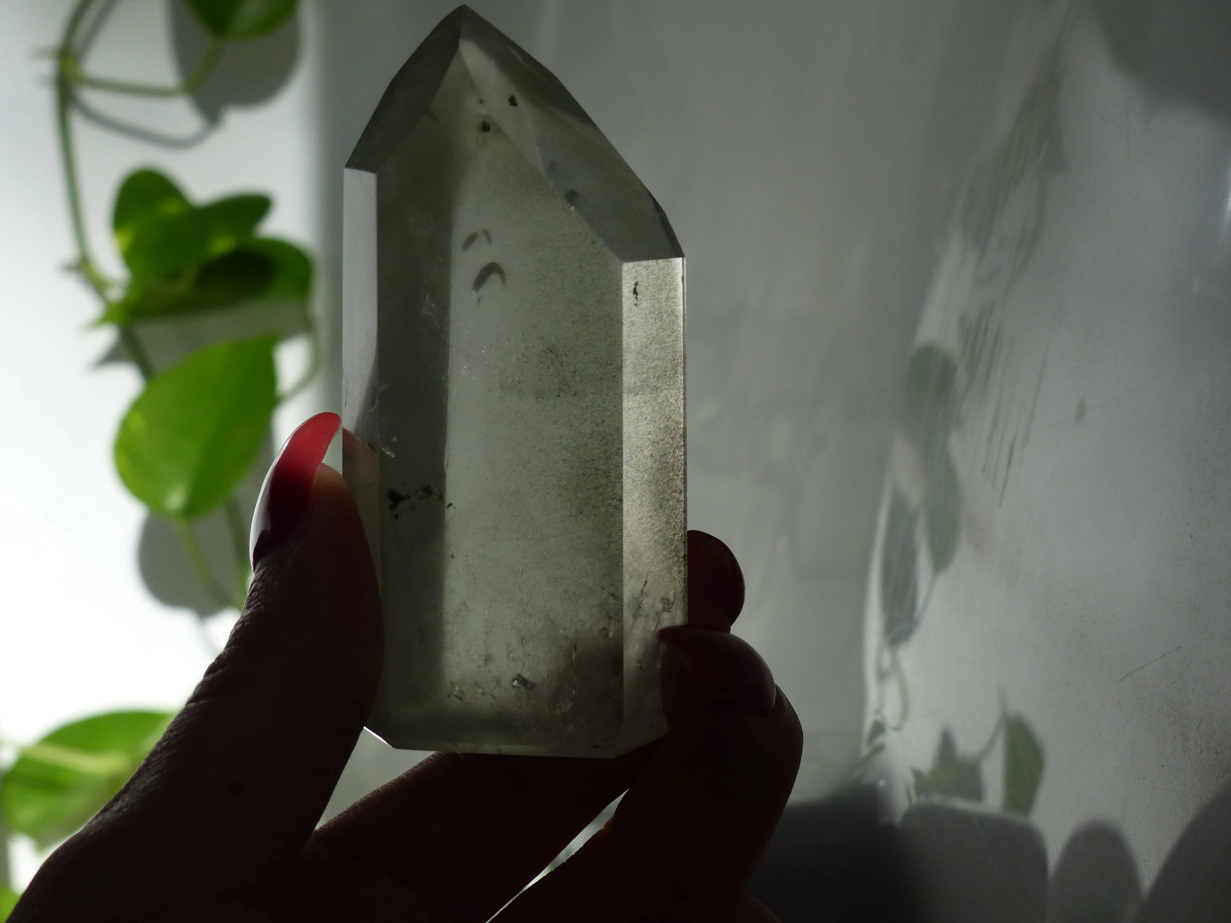 Garden Quartz Point, Lodolite Point (#3)