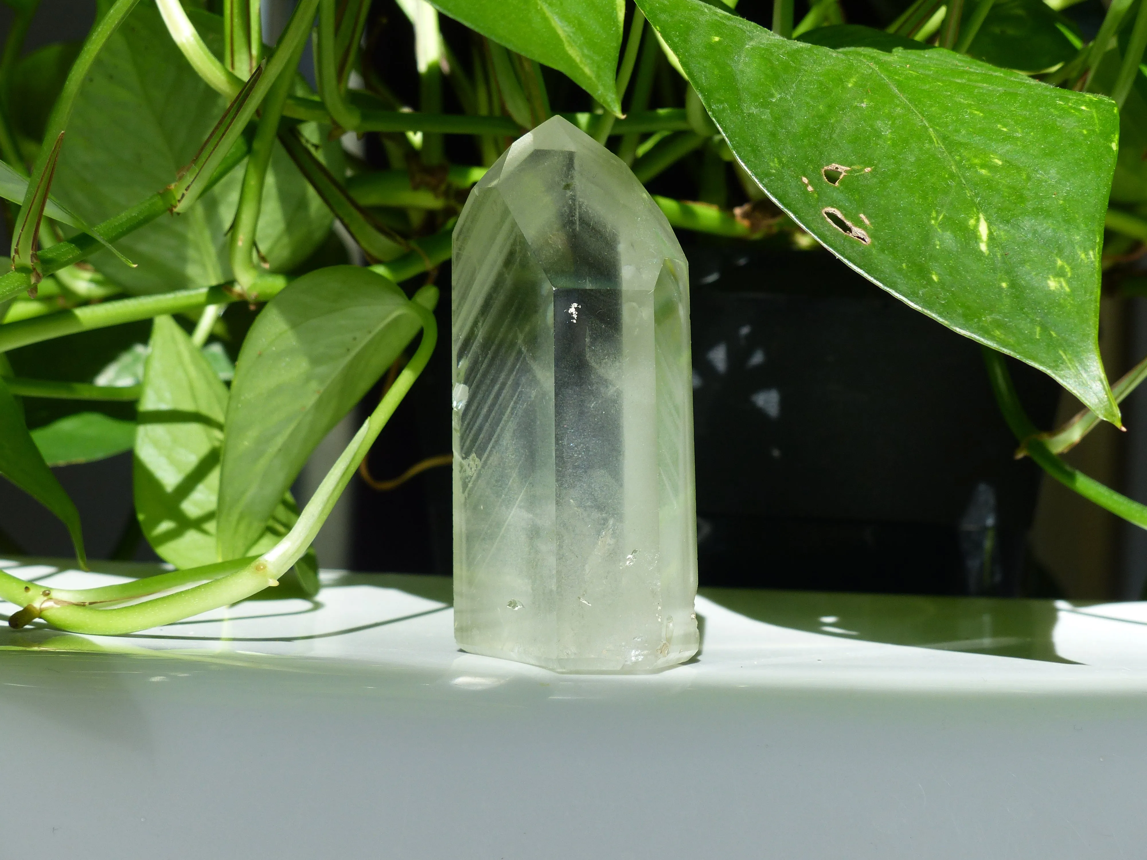 Garden Quartz Point, Lodolite Point (#3)