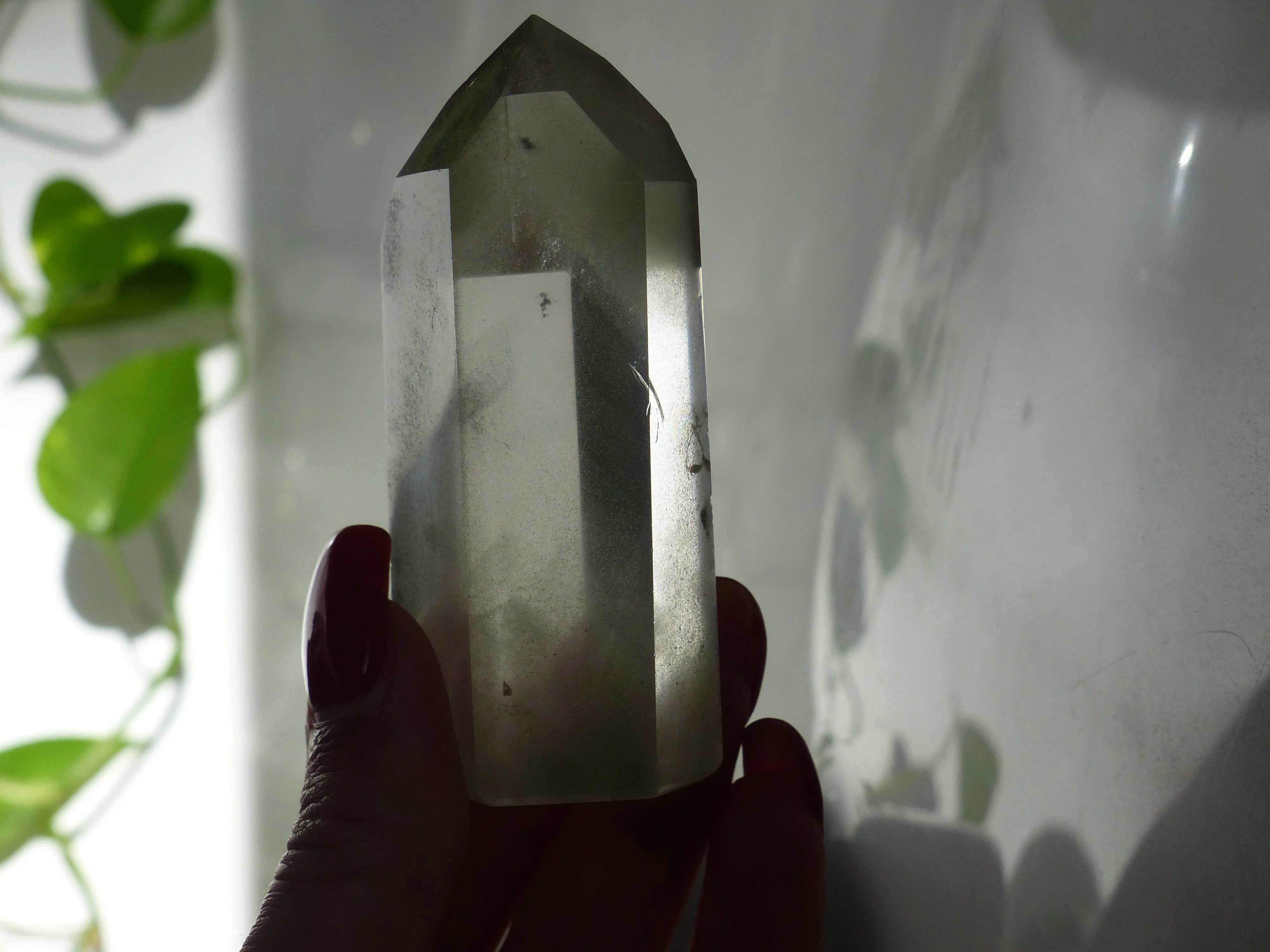 Garden Quartz Point, Lodolite Point (#3)