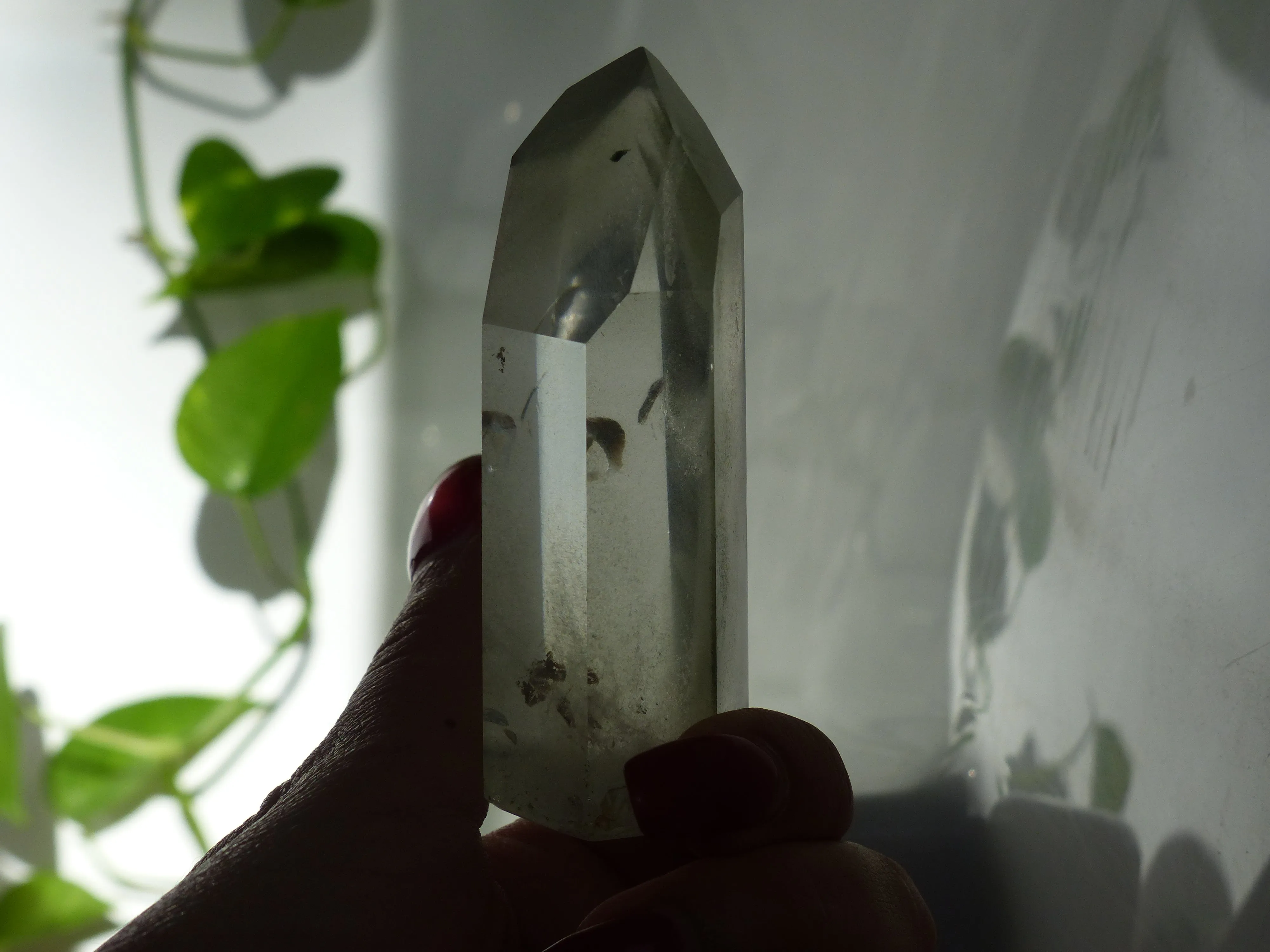 Garden Quartz Point, Lodolite Point (#3)