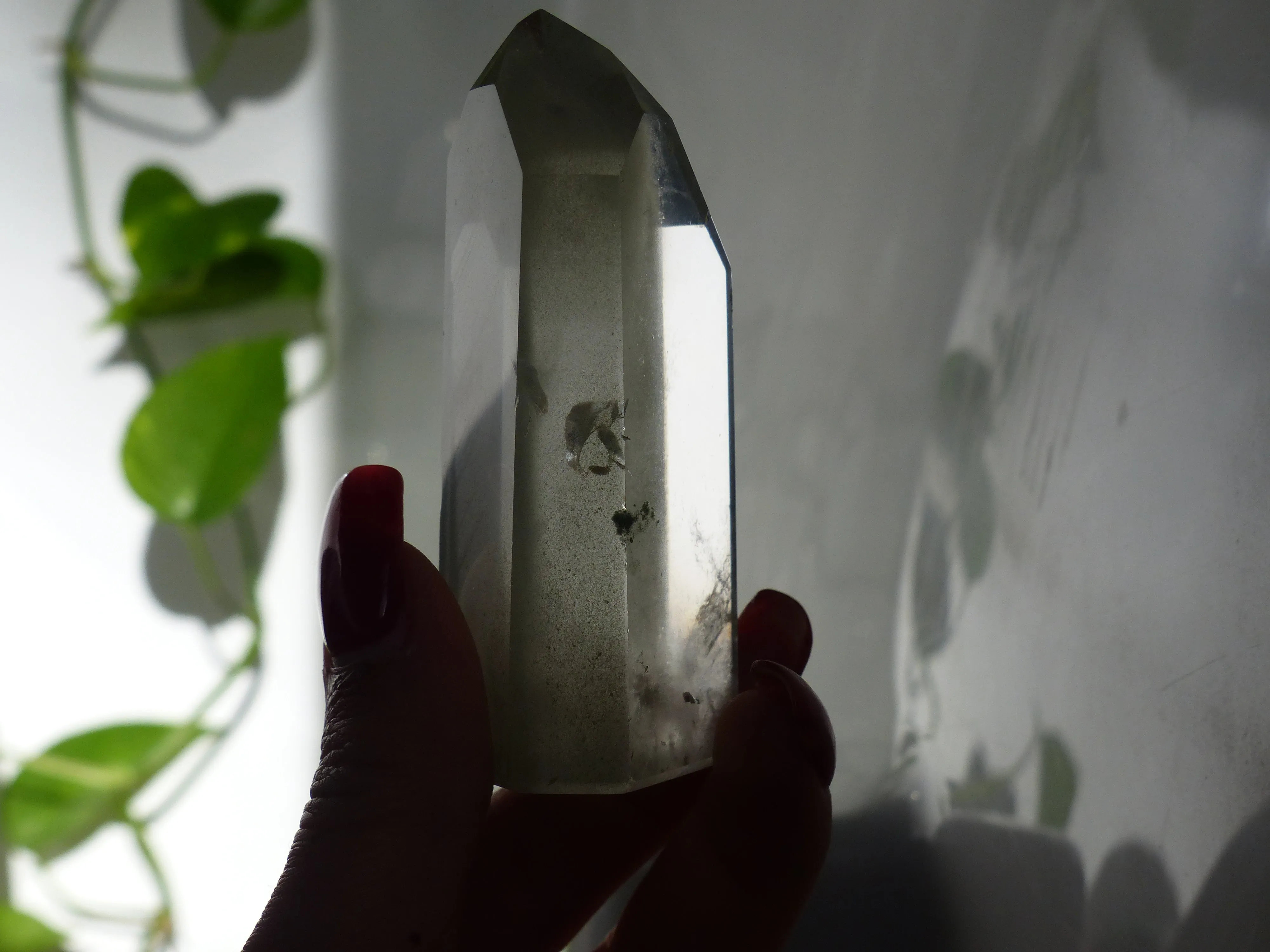Garden Quartz Point, Lodolite Point (#3)