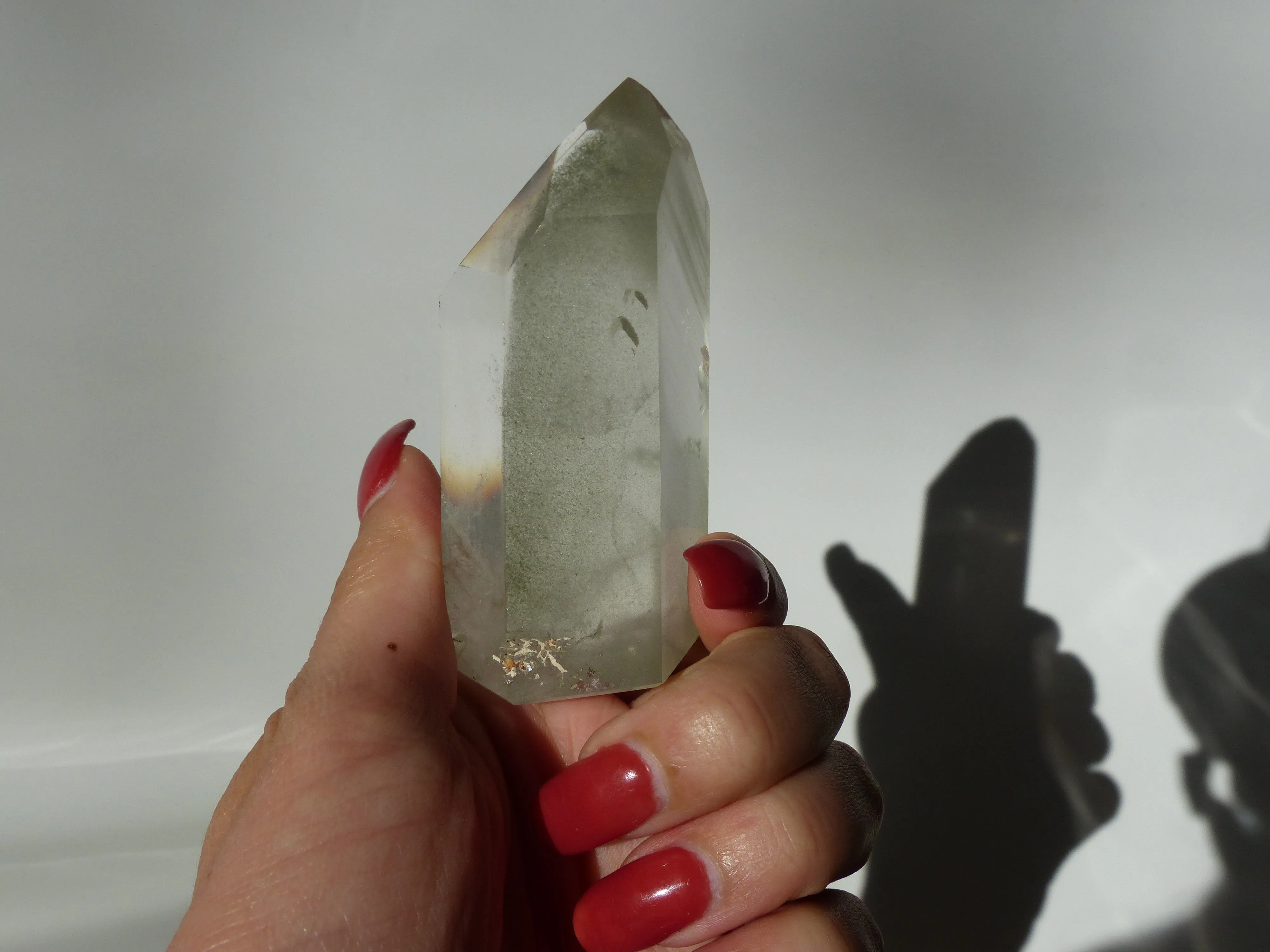 Garden Quartz Point, Lodolite Point (#3)