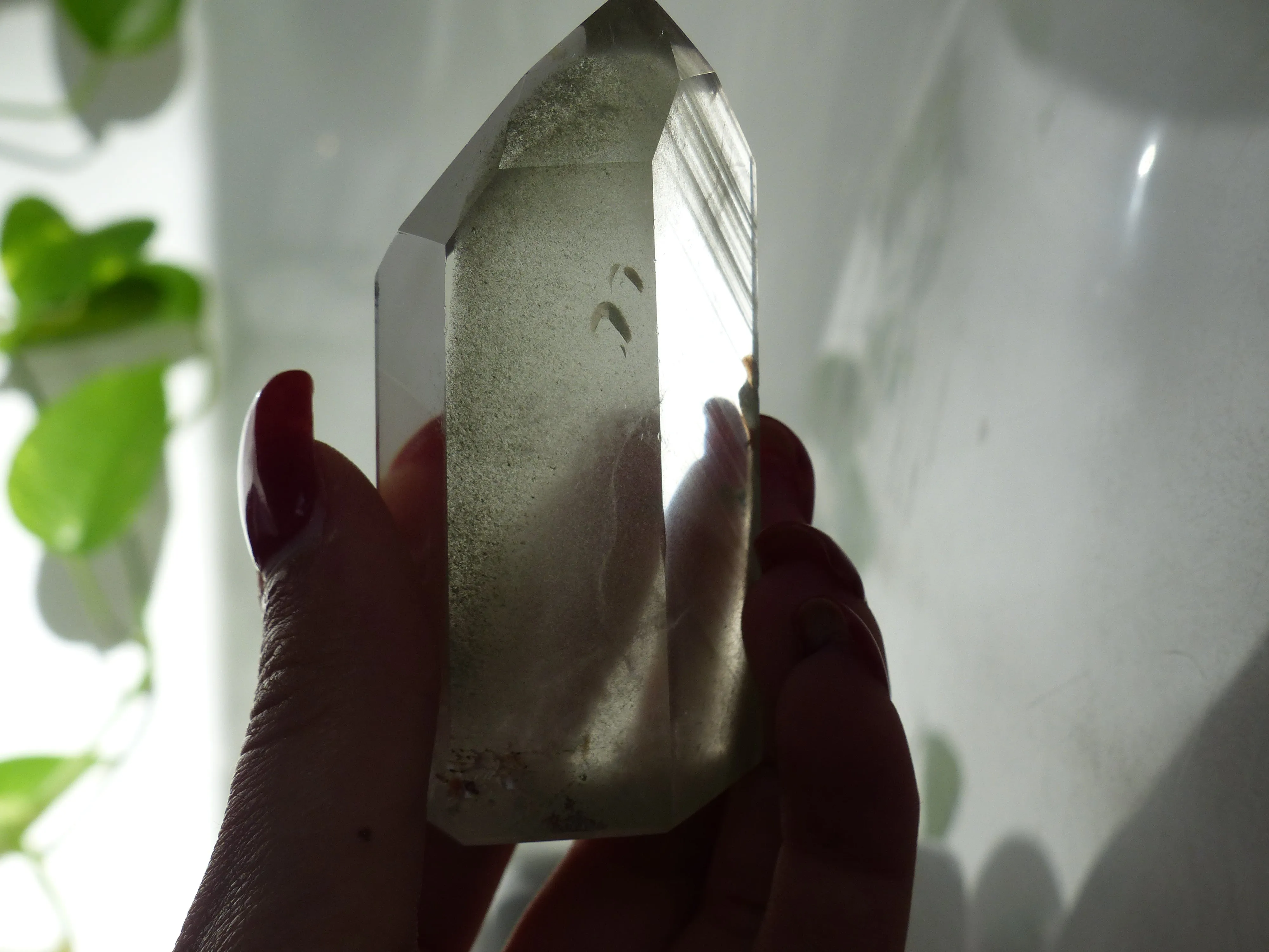 Garden Quartz Point, Lodolite Point (#3)