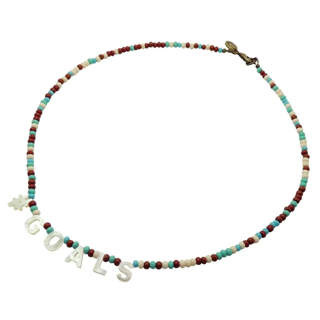 #GOALS Glass Bead Mix Necklace