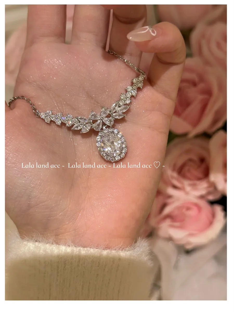 God Girl's Homemade Light Luxury Zircon Clavicle Necklace