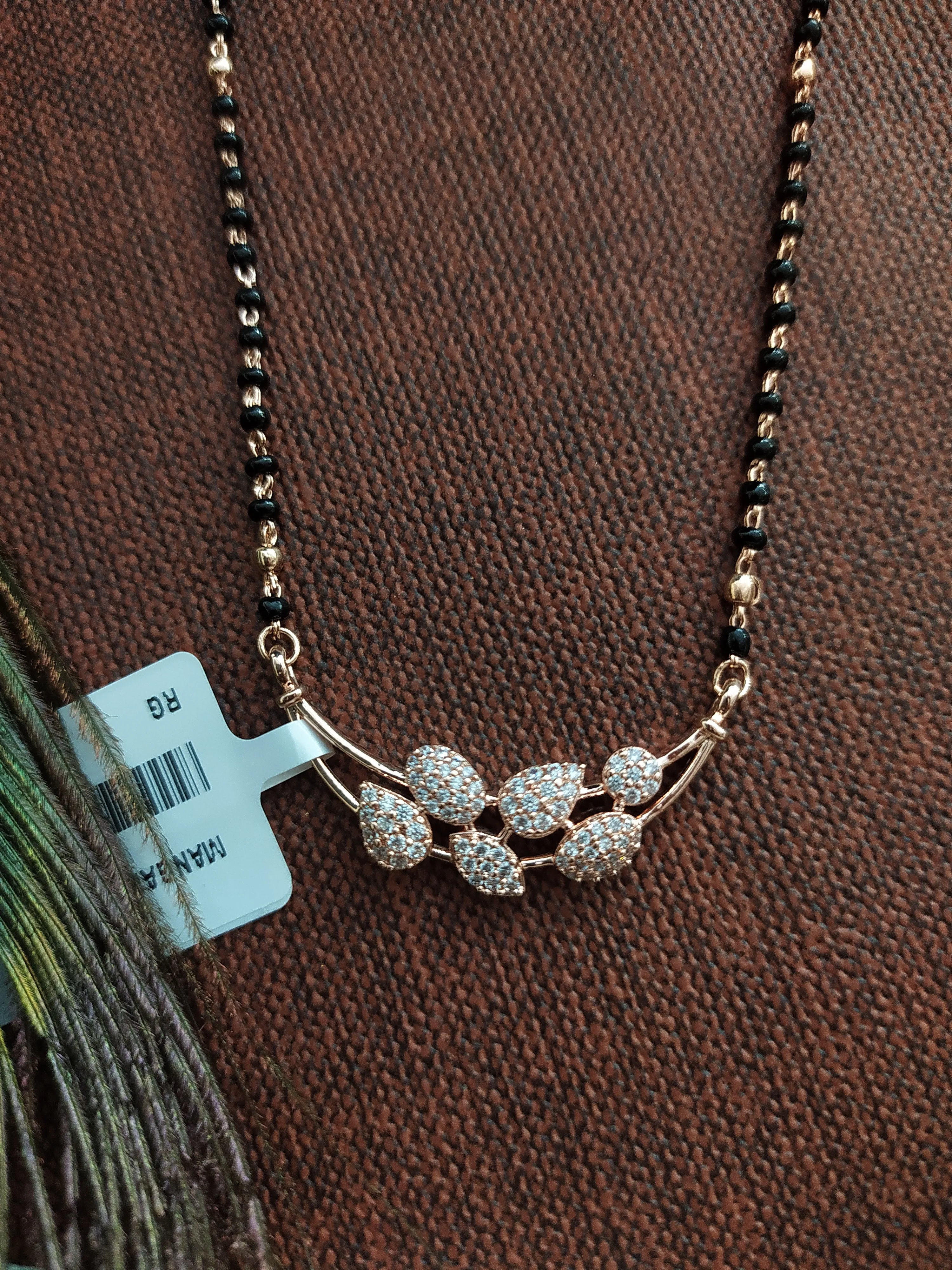 Gold and Rose-Gold Polish Mangal Sutra Chain