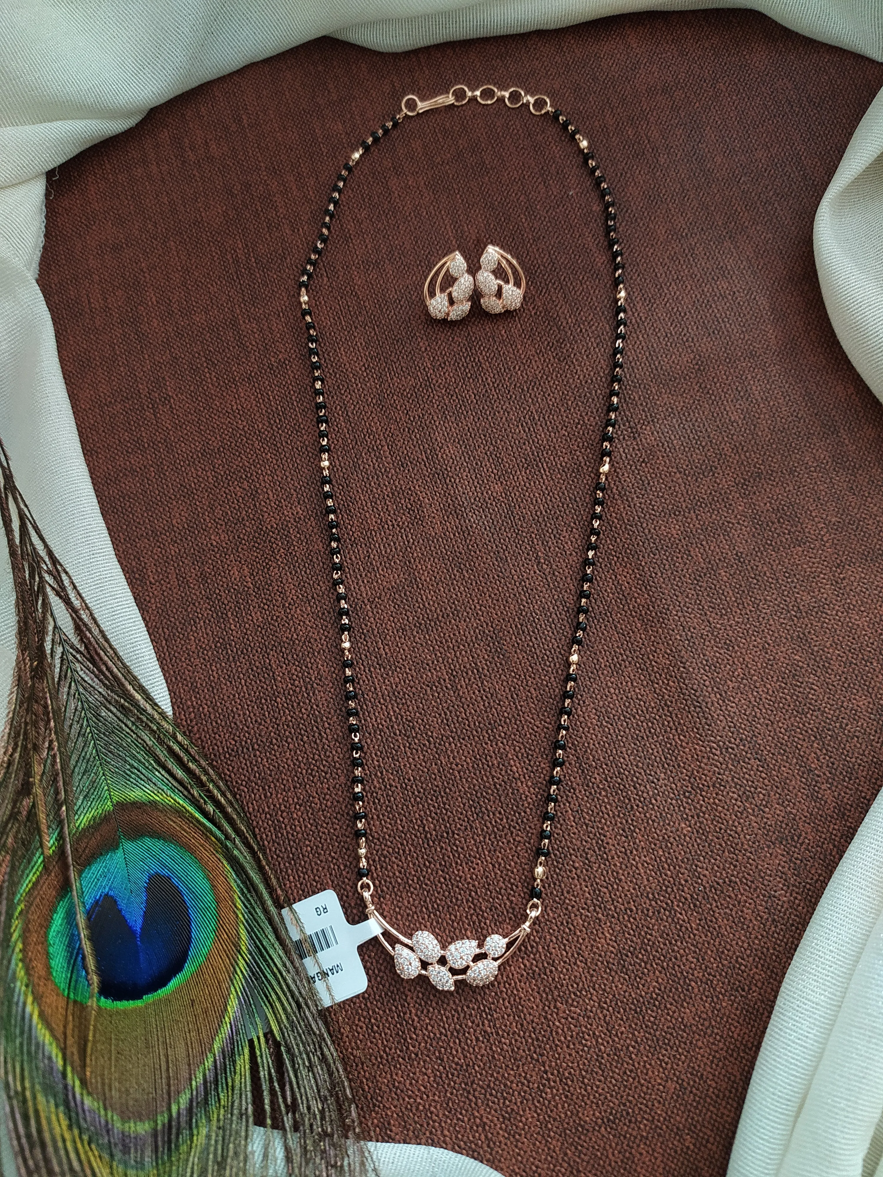 Gold and Rose-Gold Polish Mangal Sutra Chain