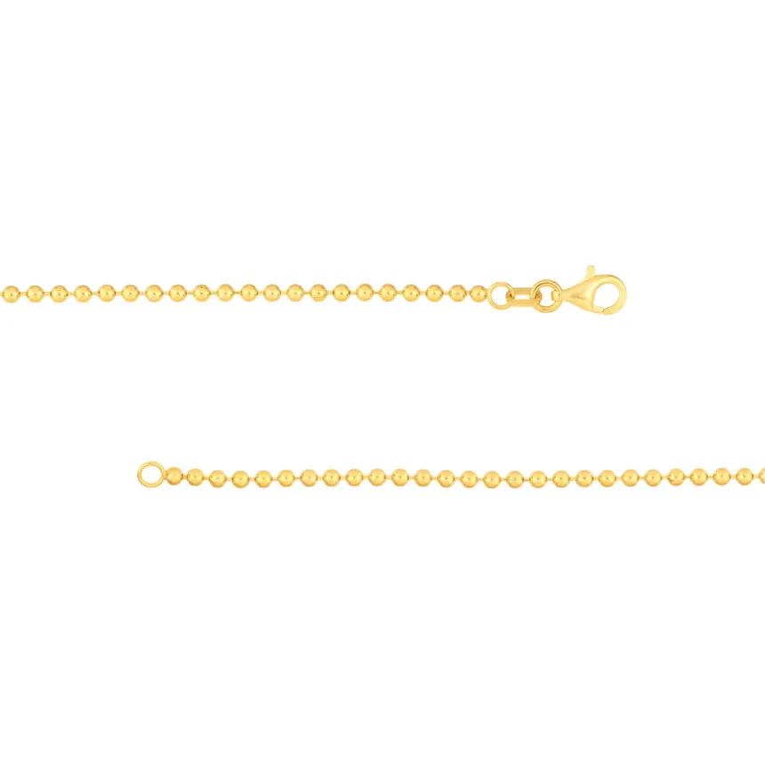 Gold Beaded Bracelet With Name