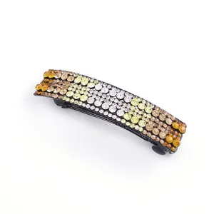 Gold Czech Crystal Rhinestone Hair Barrette