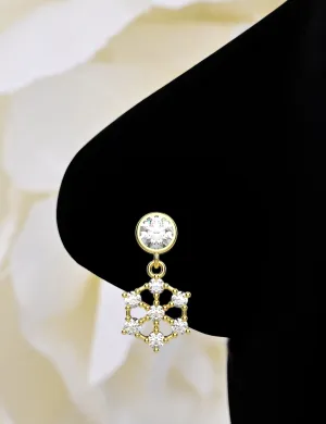 Gold Dangle Nose Ring – Stylish Dangling Nose Piercing Jewelry