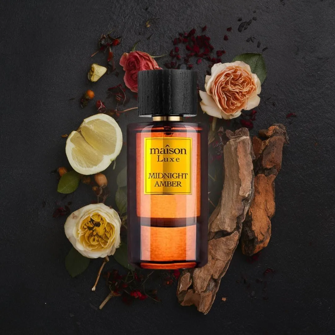 Hamidi MAÎSON LUXE MIDNIGHT AMBER EDP Perfume - 110ML (Inspired by LV - Ombre Nomade)