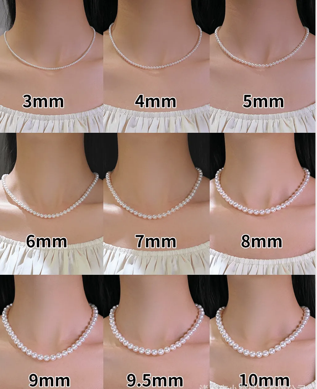 Hanadama-equivalent 7mm Exceptional Pearl Necklace 14K Gold