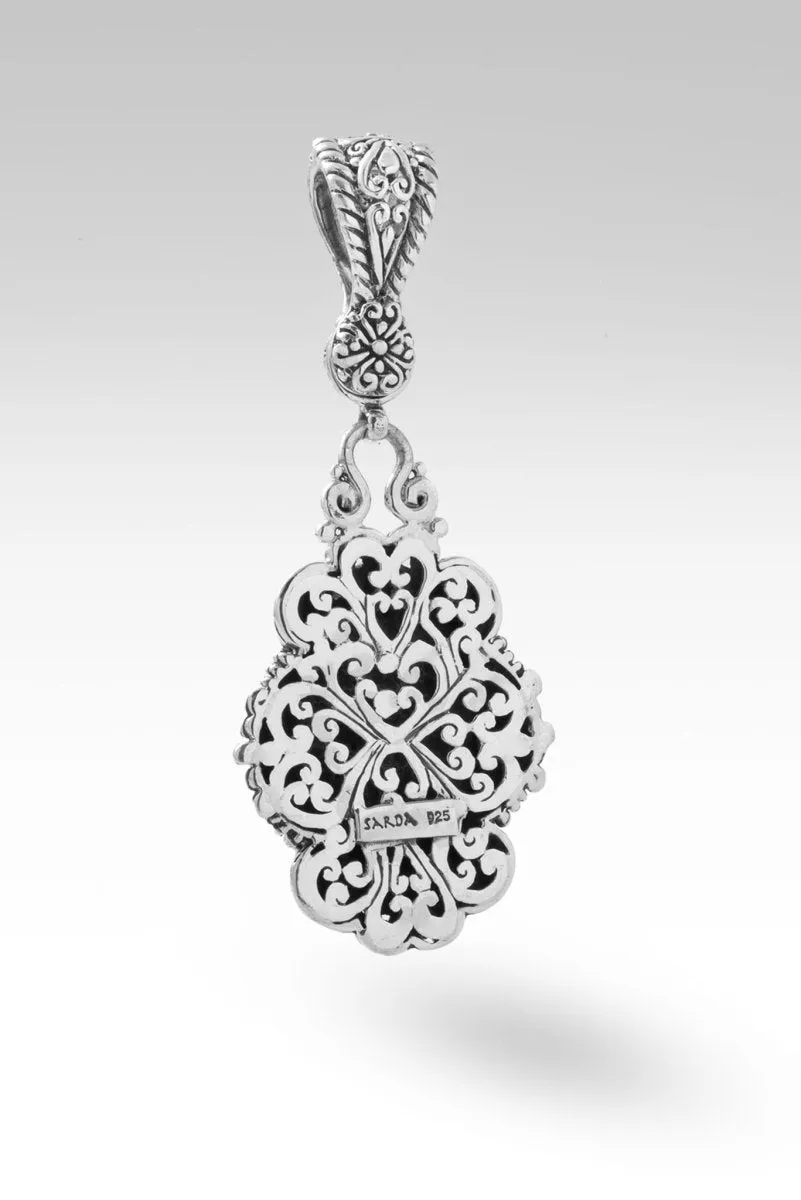 His Love Never Fails Pendant™ in Navy Blue Indonesian Coral
