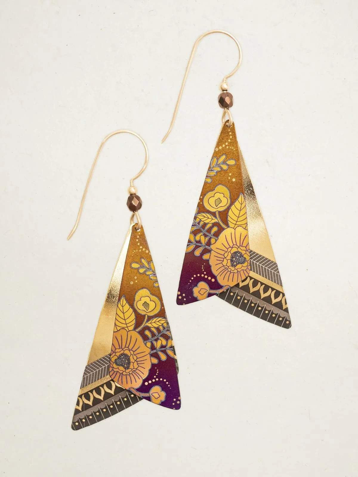 Holly Yashi All A Flutter Earrings - Amber Gold