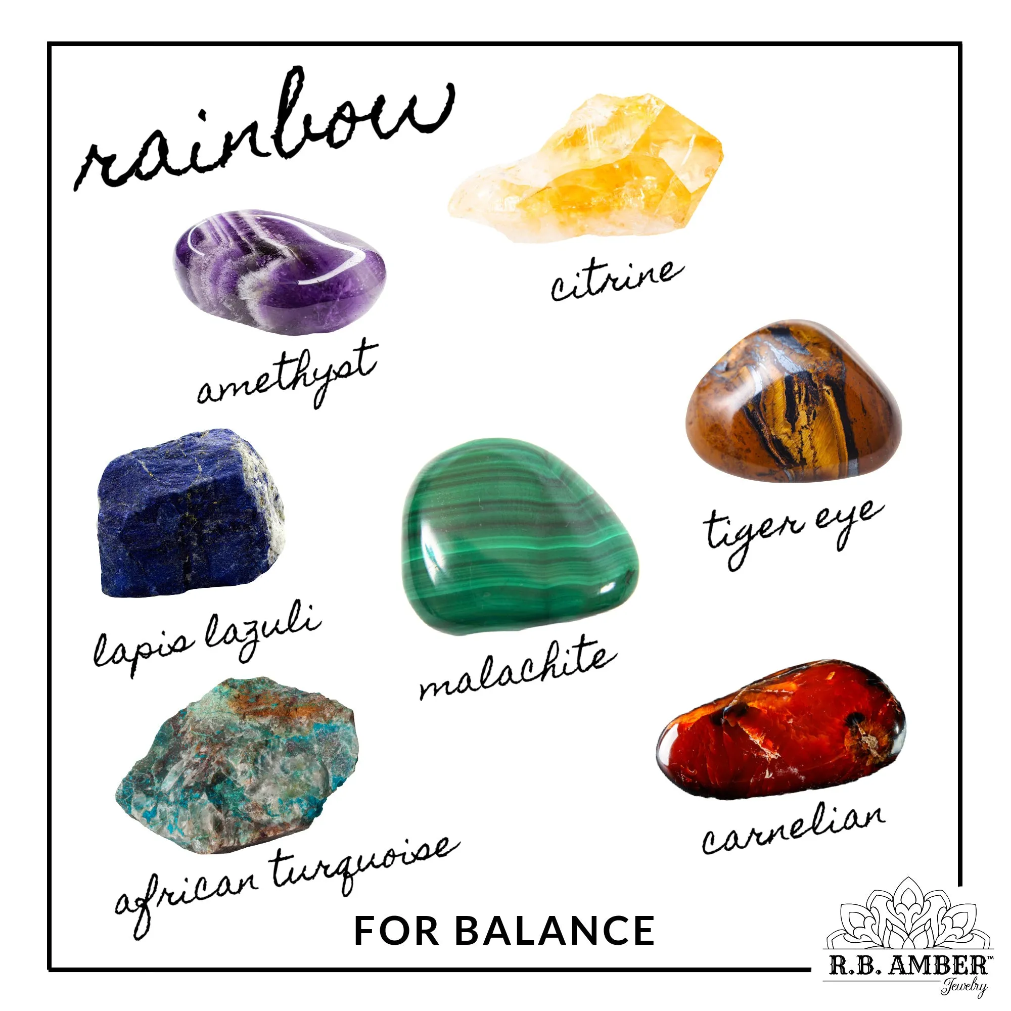 Kids | Rainbow Chakra   Raw Cherry Amber Necklace