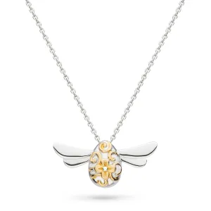 Kit Heath Sterling Silver & Gold Large Honey Bee Necklace