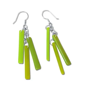 LTRAC Glass Earrings - Lime Green