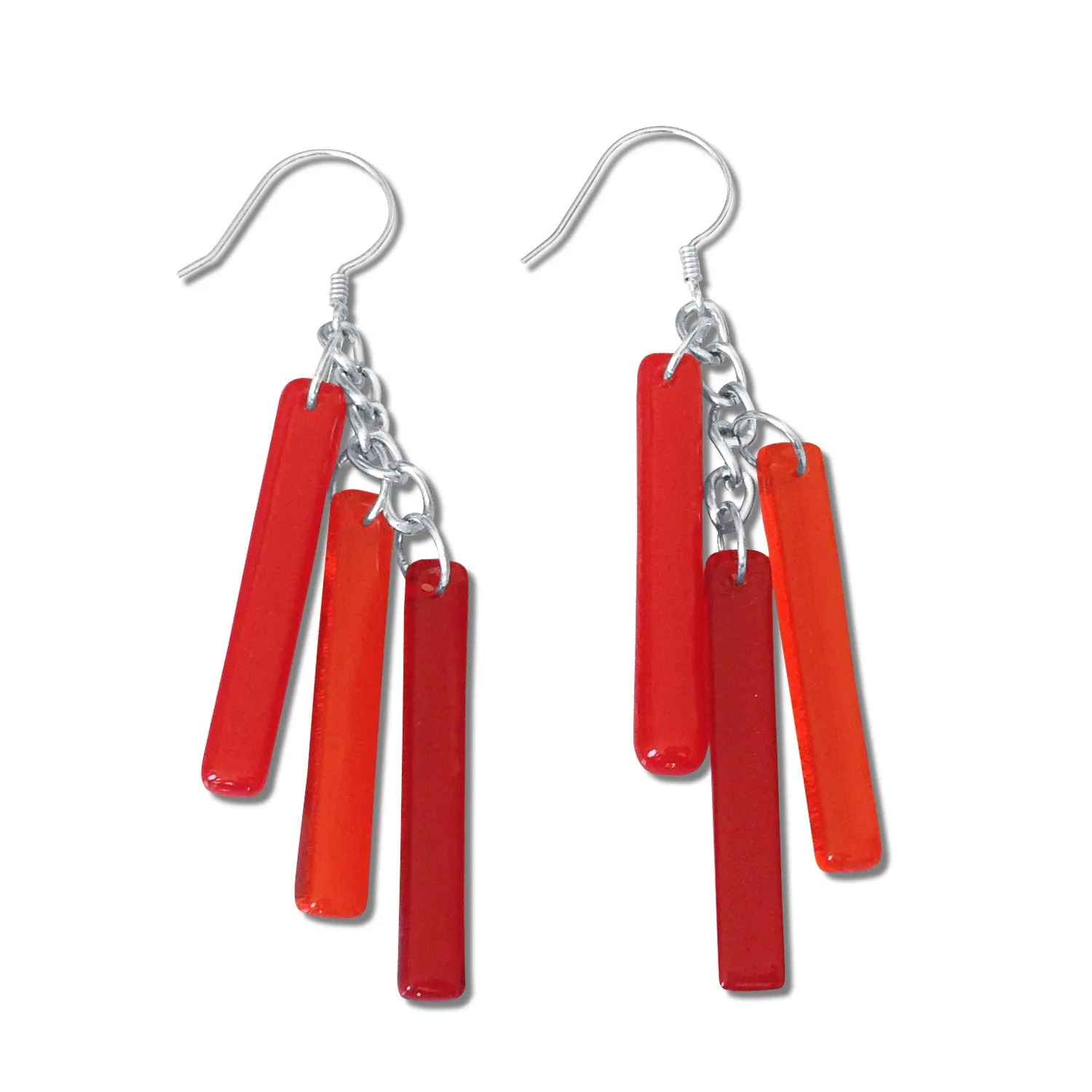 LTRAC Glass Earrings - Purple