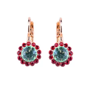 Medium Rosette Leverback Earrings in "Enchanted" *Preorder*