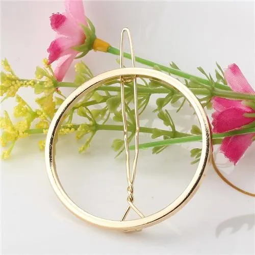 Minimalist Geometric Metal Barrette Hair Clip