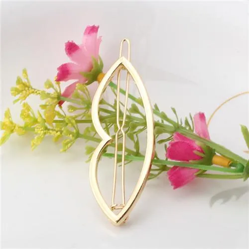 Minimalist Geometric Metal Barrette Hair Clip