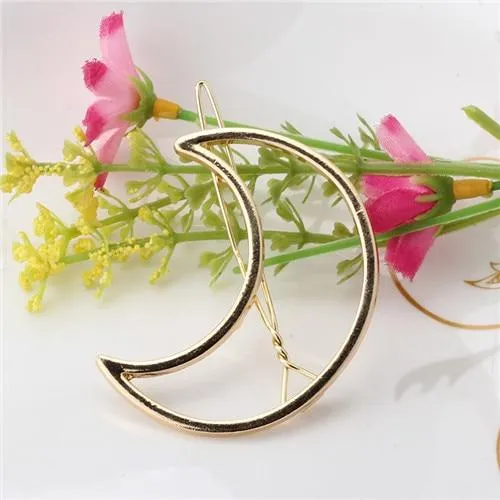 Minimalist Geometric Metal Barrette Hair Clip