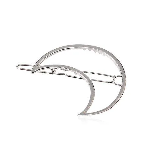 Minimalist Geometric Metal Barrette Hair Clip