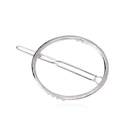 Minimalist Geometric Metal Barrette Hair Clip