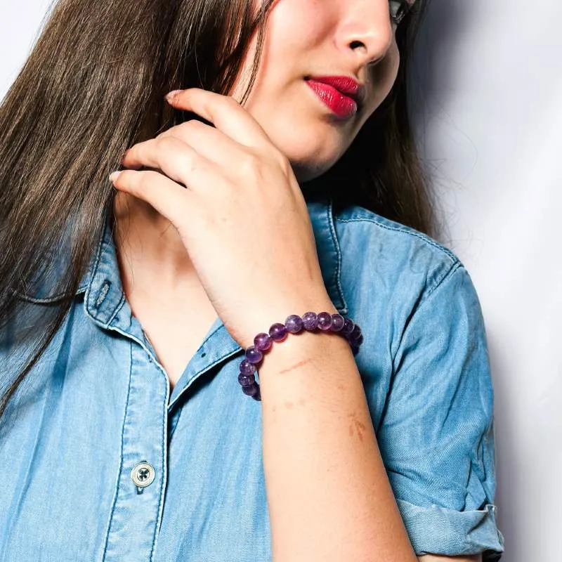 Natural Amethyst Bracelet