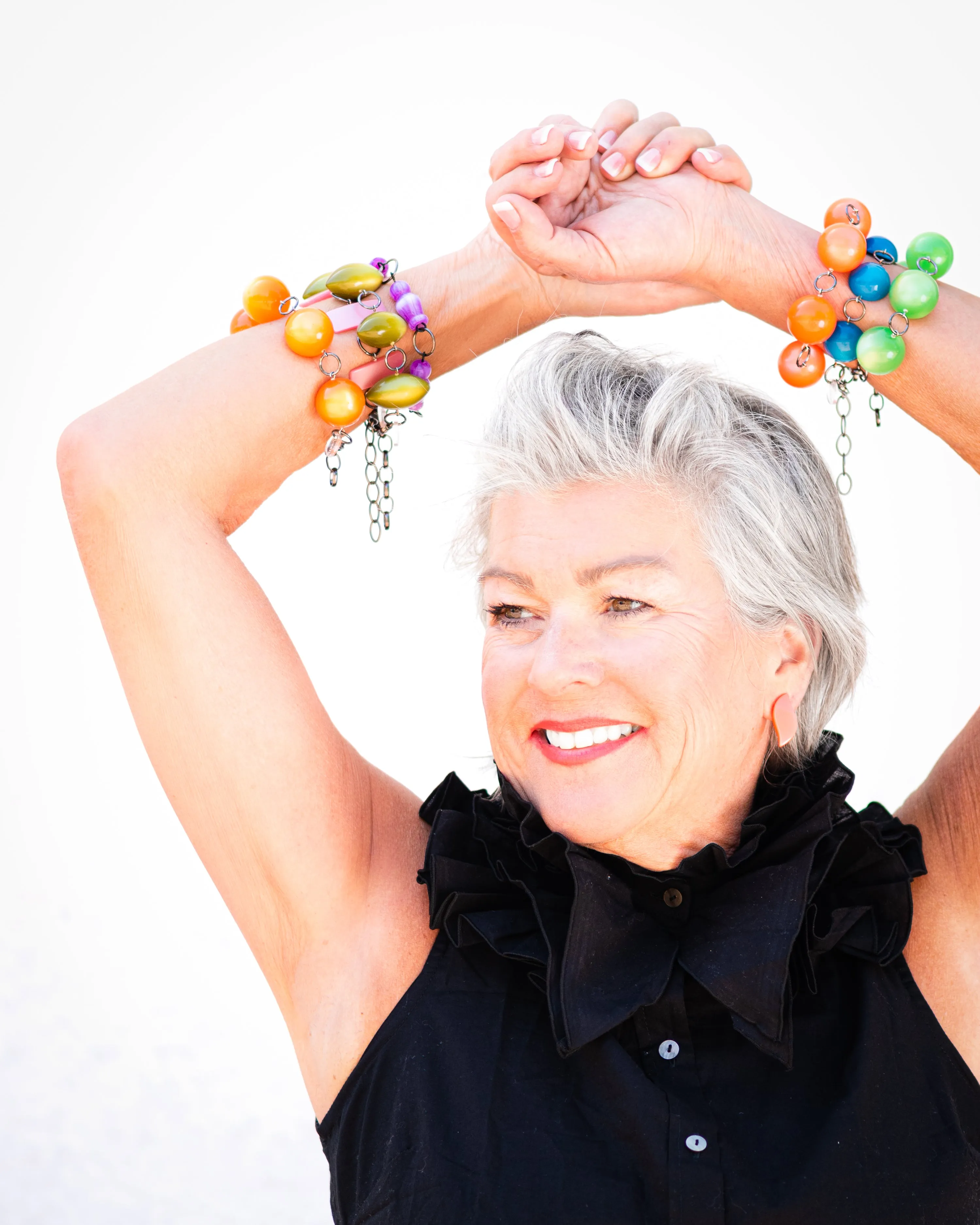 Neon Pink Moonglow Jumbo Stations Bracelet