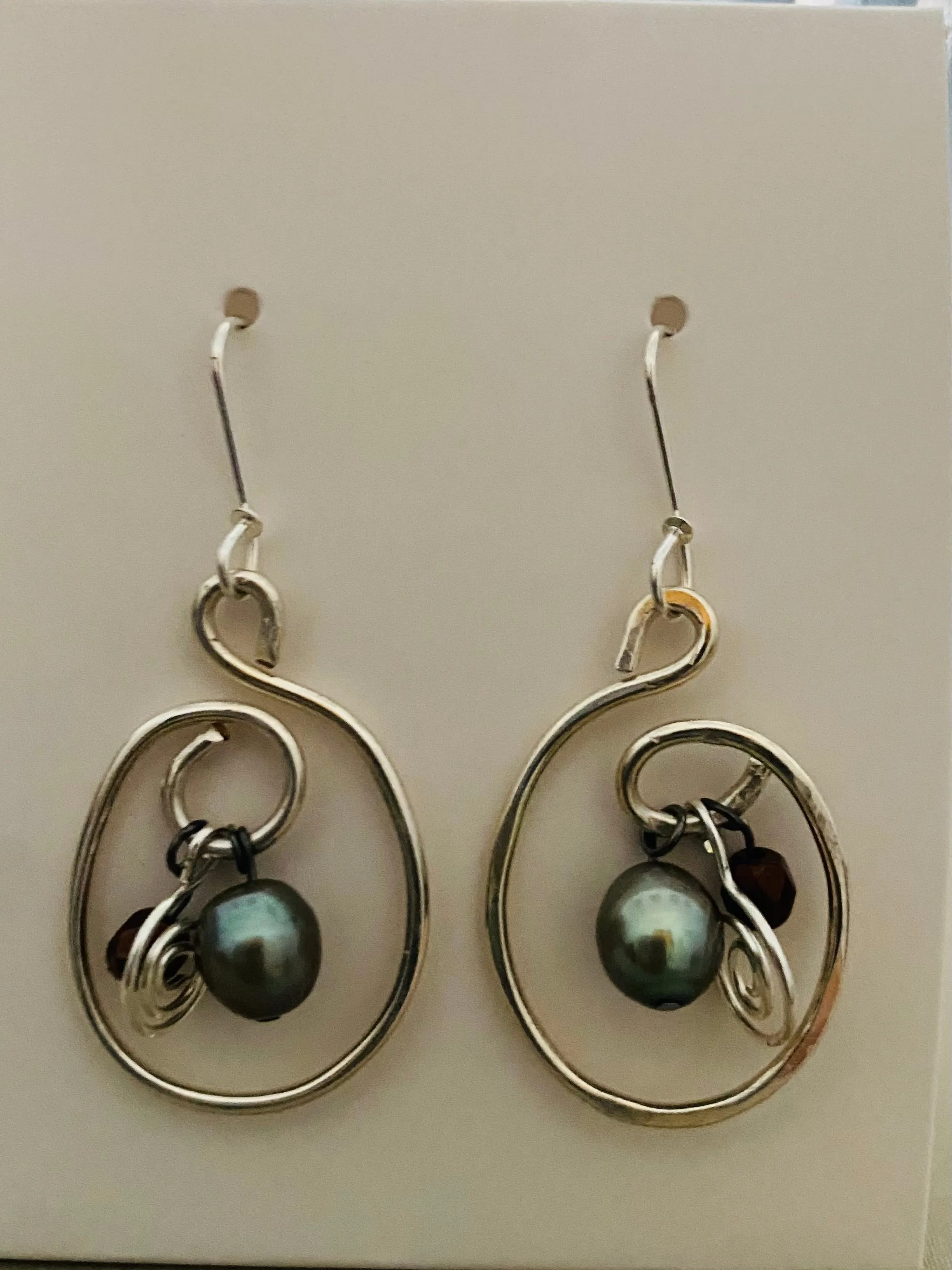 New! Tania Snihur silver sculptural earrings