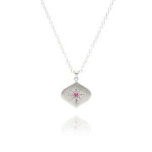 North Star Pink Sapphire Necklace