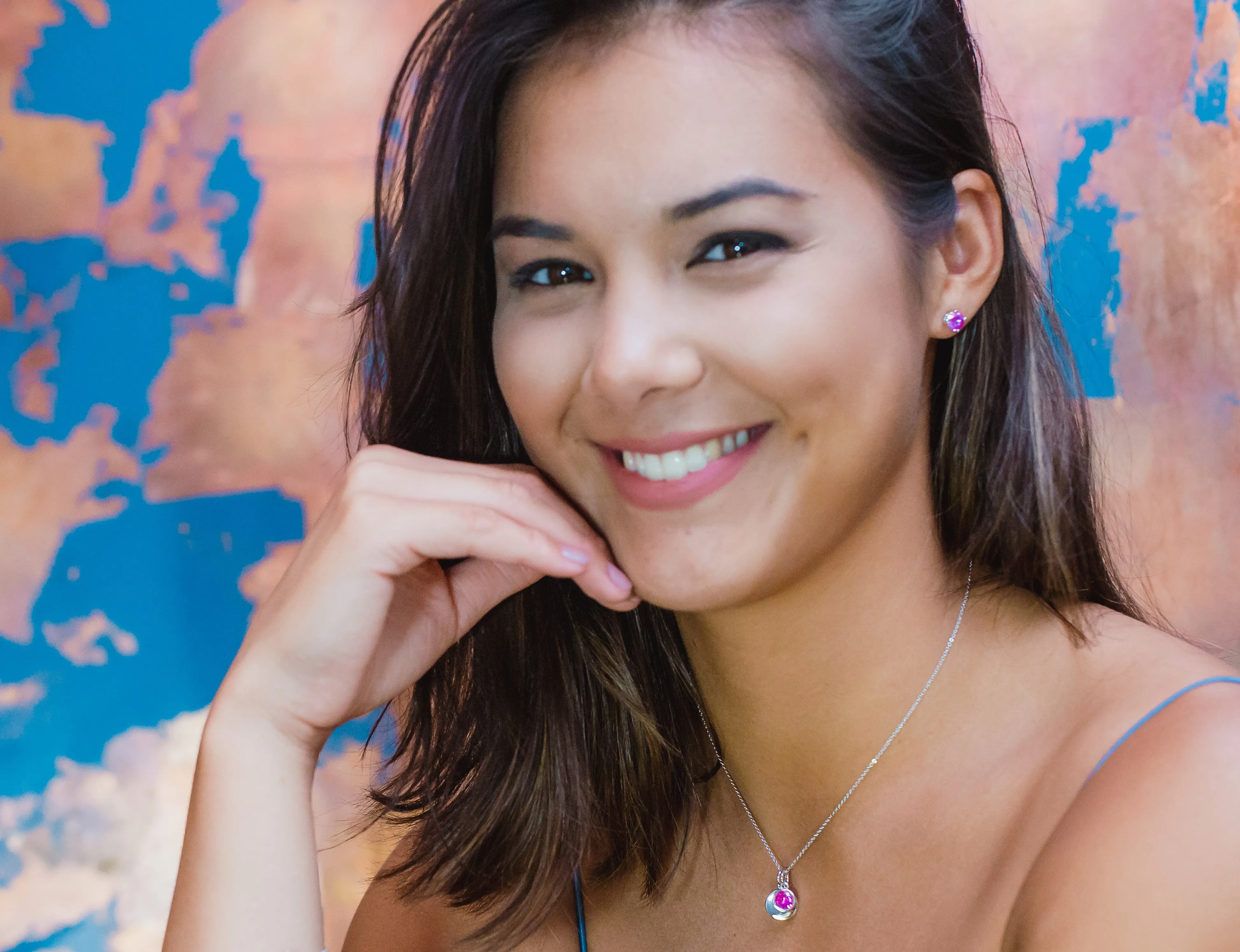 October Birthstone Earrings - Pink Tourmaline