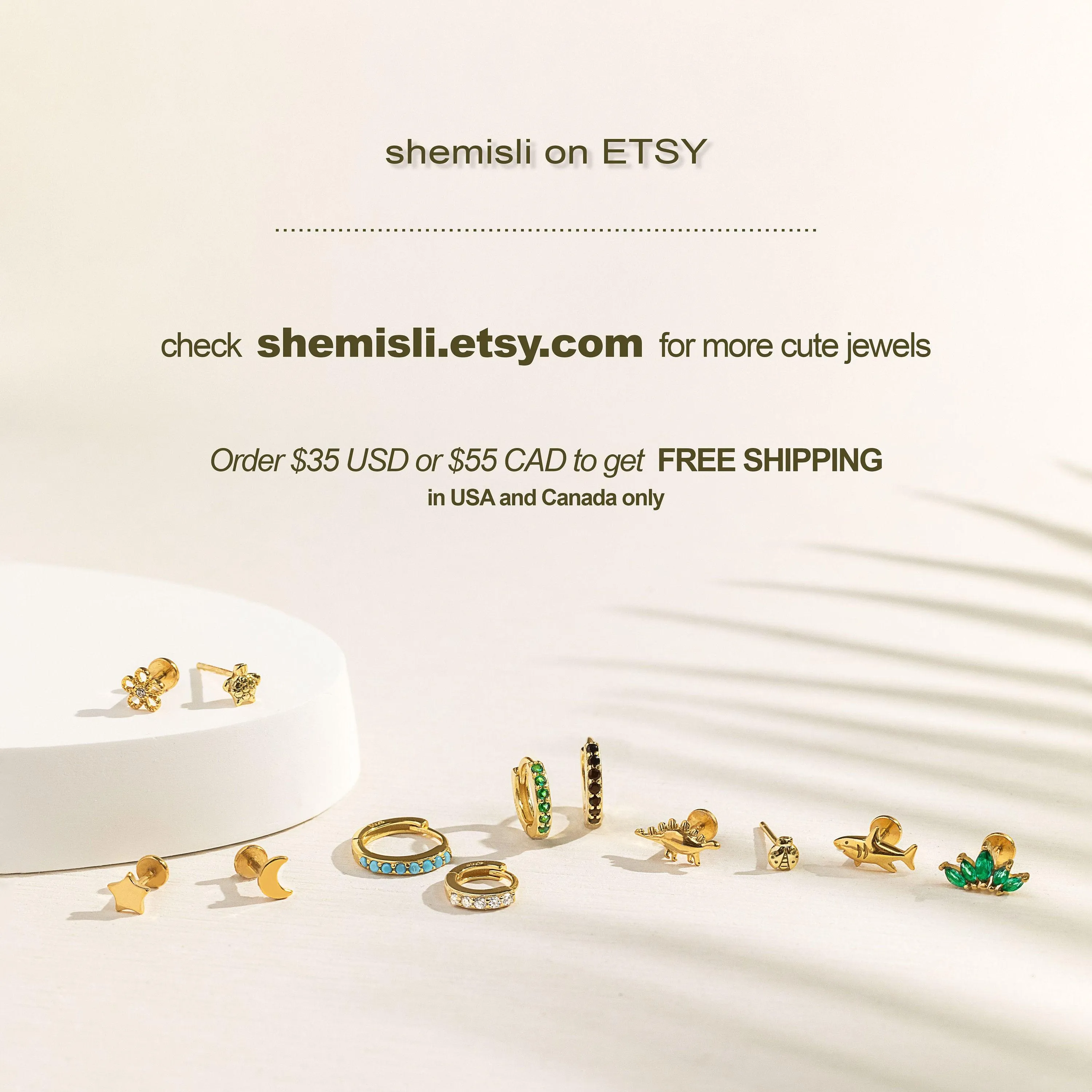 Opal CZ Stone Clover Flower Studs, Gold, Silver SHEMISLI - SS215