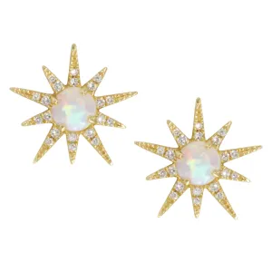 Opal Starburst Studs