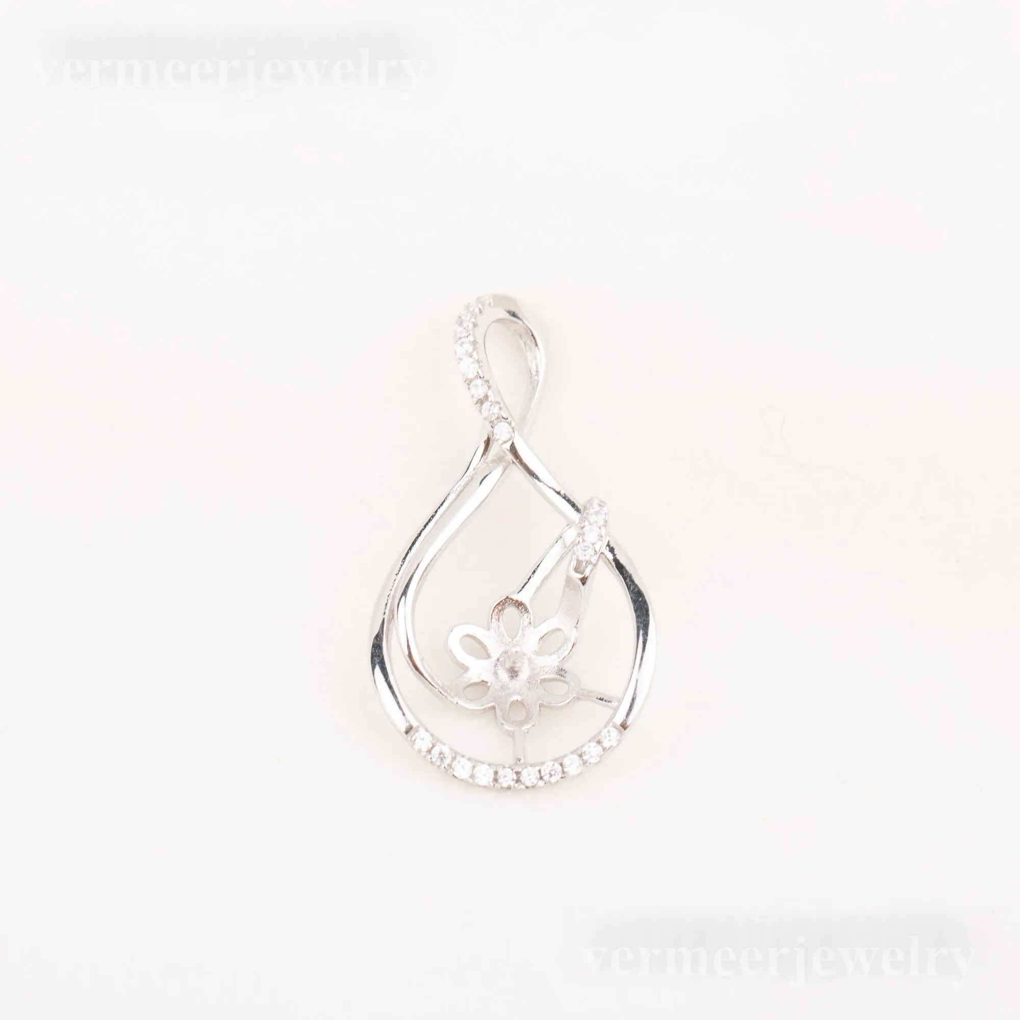 P010782 DIY 9-12mm Natural Freshwater pearl pendant accessory 925 sterling silver engagement jewelry necklace for women