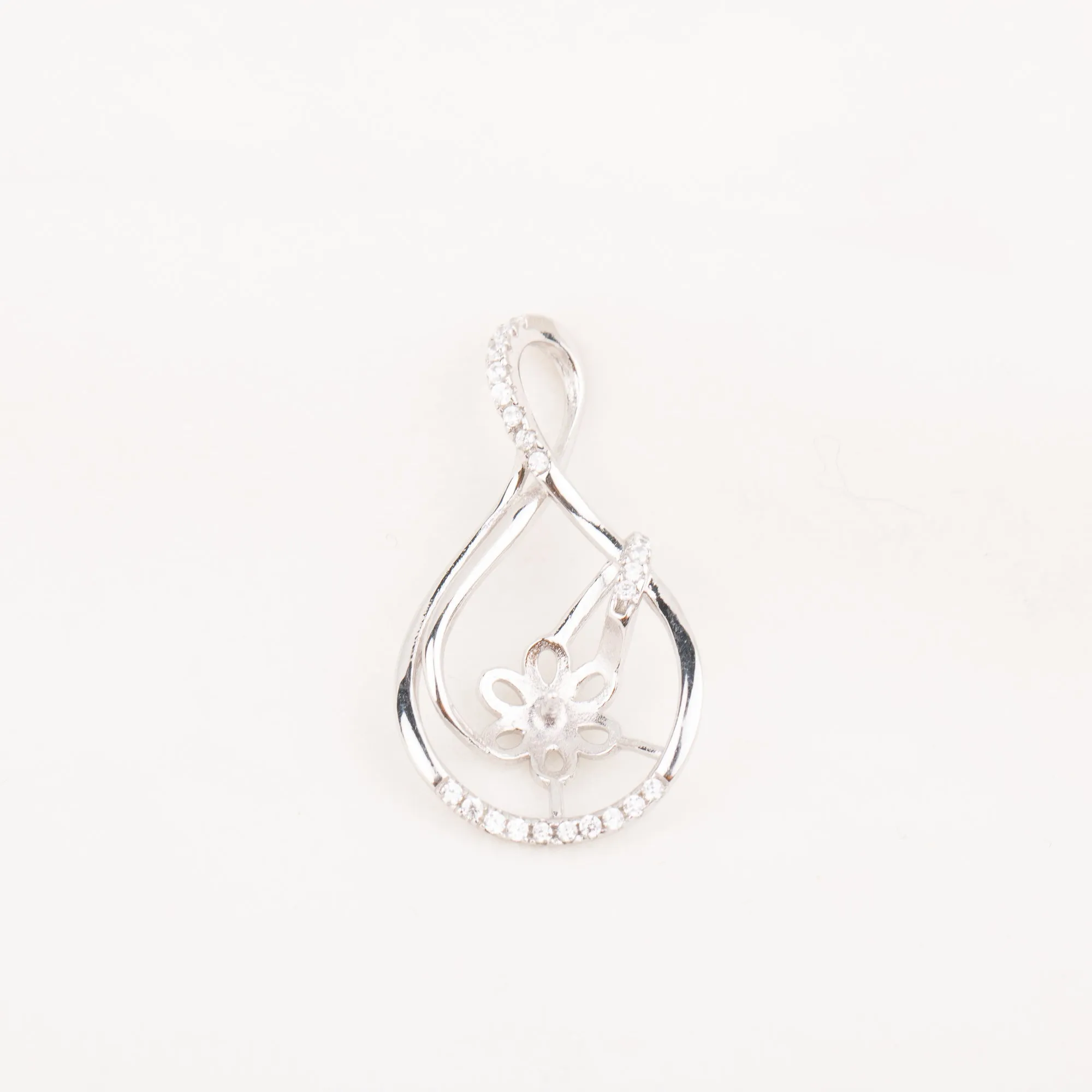 P010782 DIY 9-12mm Natural Freshwater pearl pendant accessory 925 sterling silver engagement jewelry necklace for women