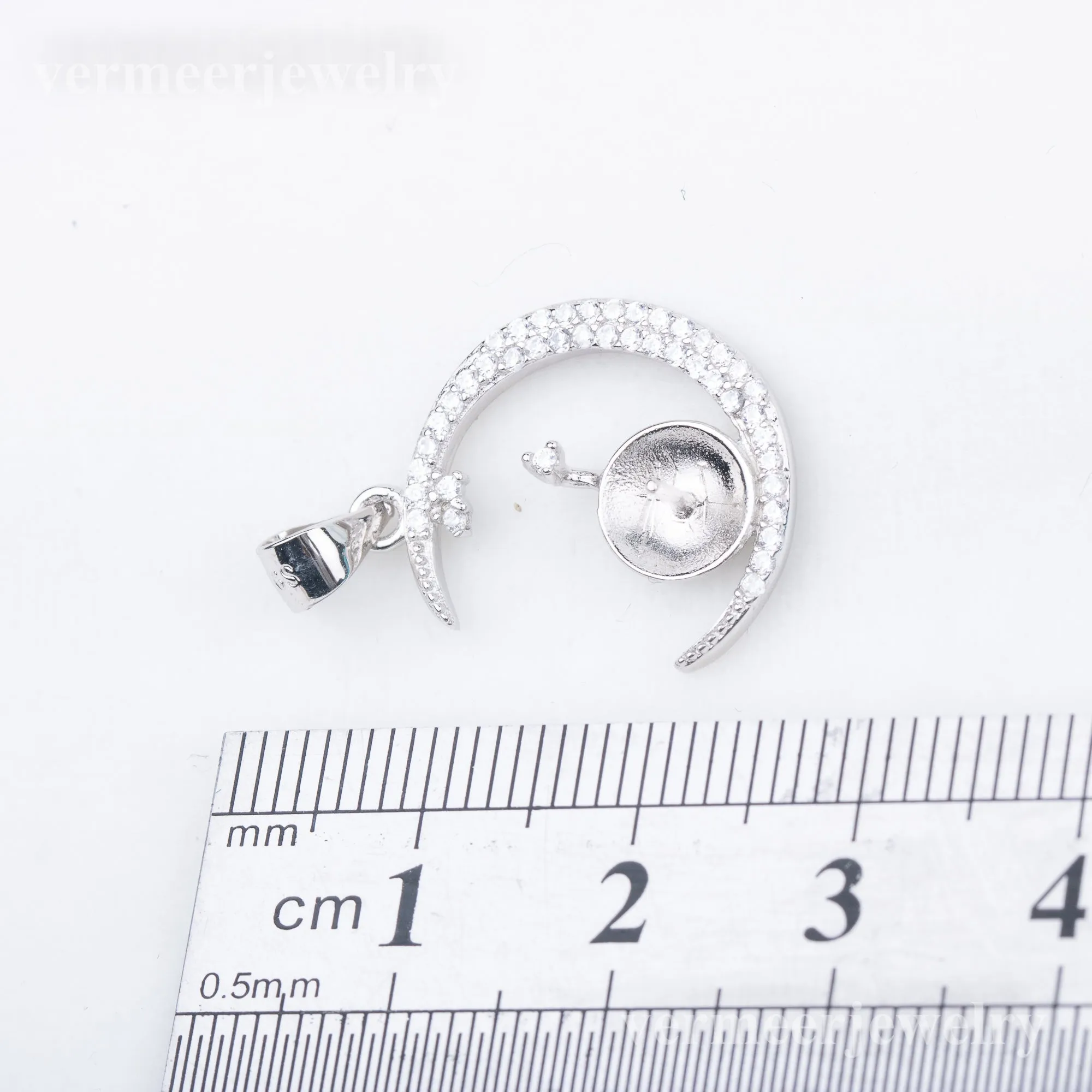 P010879 DIY 7-9mm Natural Freshwater pearl pendant accessory 925 sterling silver engagement jewelry necklace for women