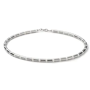 Pearl and Stainless Steel Beaded Necklace