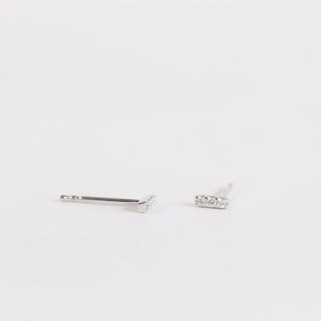Petite Lab Grown Diamond Bar Studs