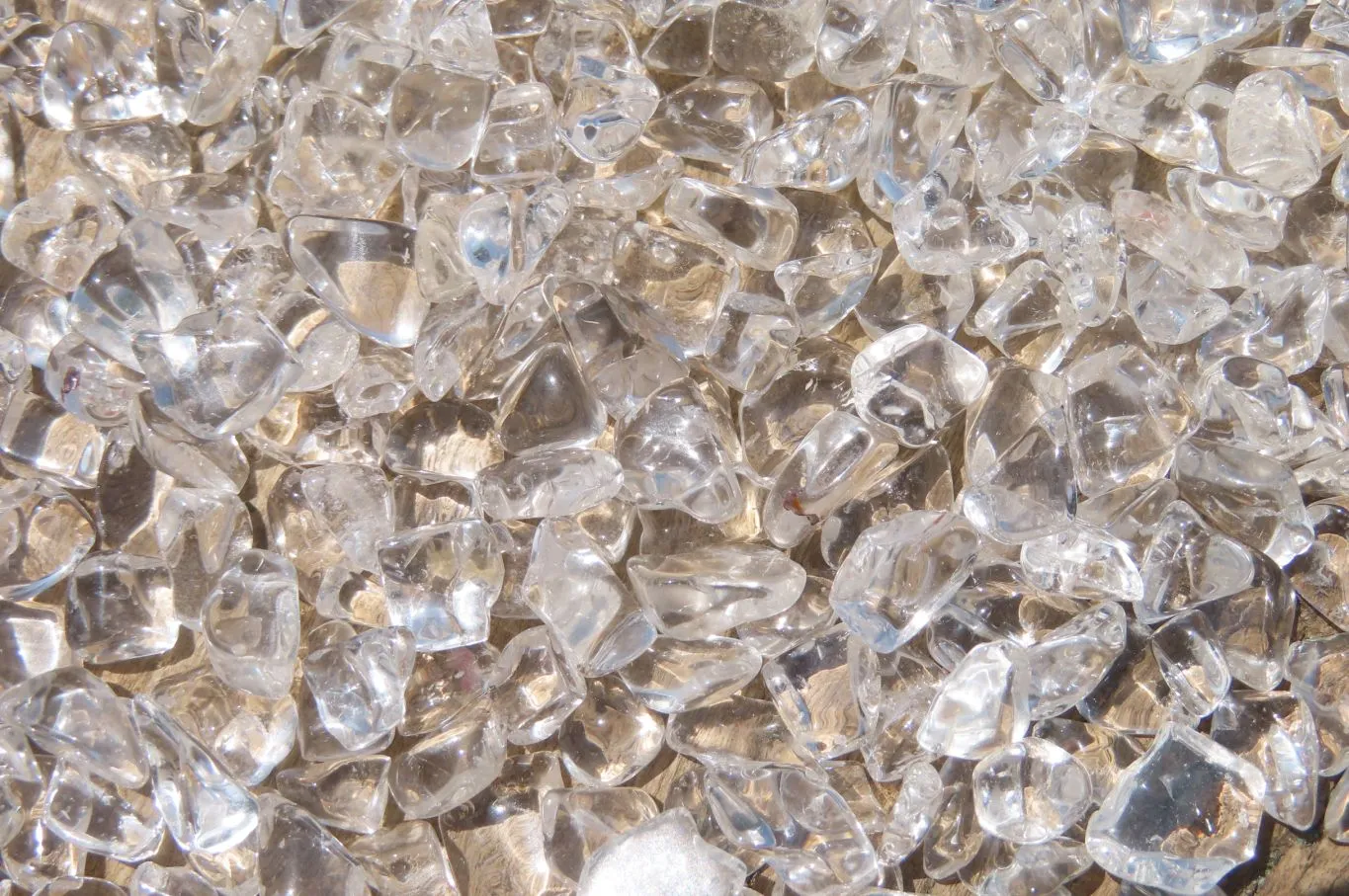 Polished Clear Quartz Tumble Stones x 5 Kg Lot From Brazil