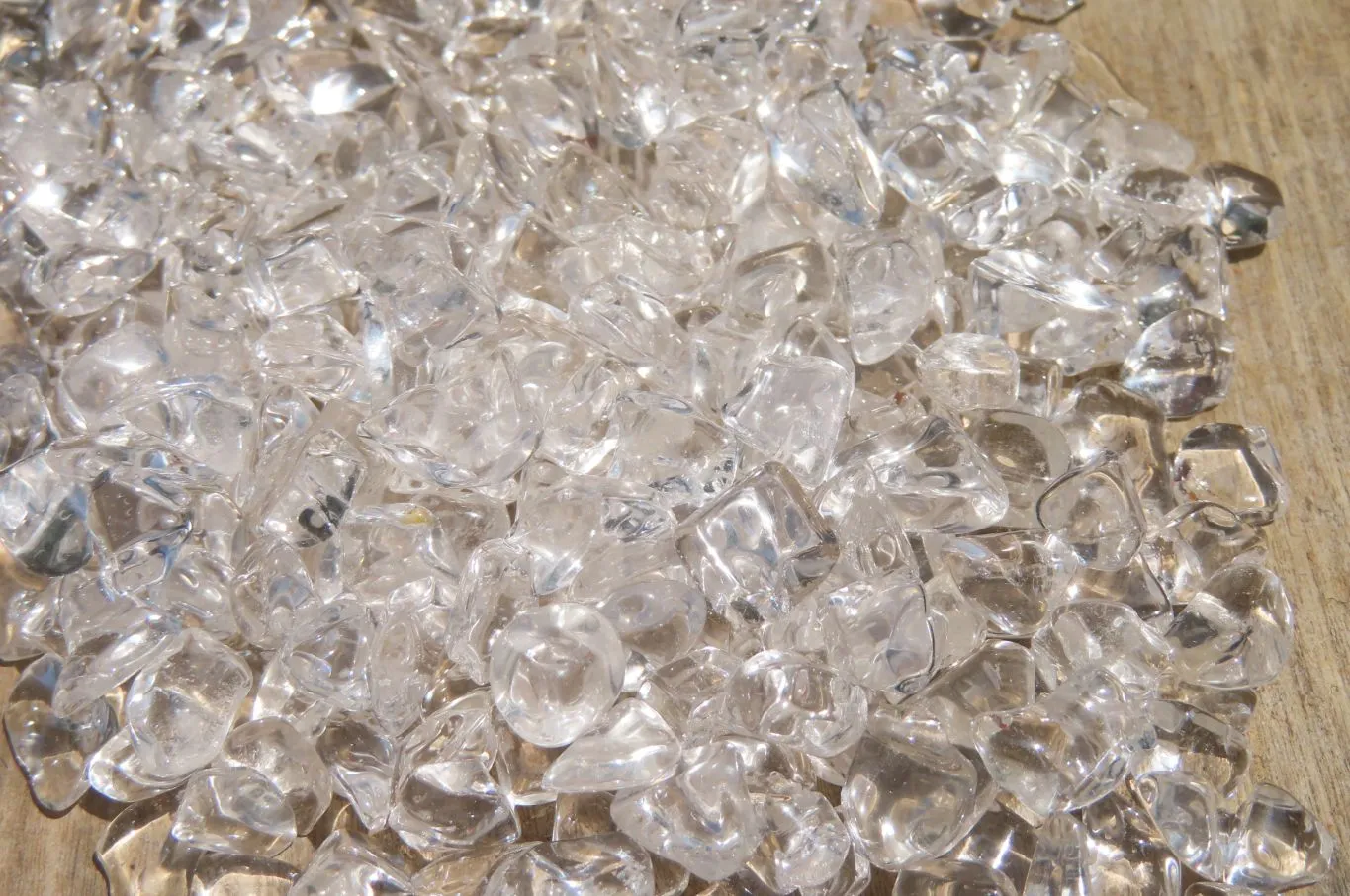 Polished Clear Quartz Tumble Stones x 5 Kg Lot From Brazil
