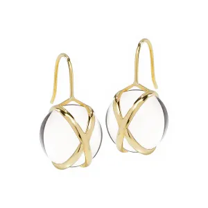 Prism Crystal Quartz Medium Earrings