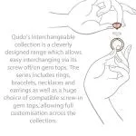 Qudo Tondo Deluxe 13mm Gold Topper - Light Amber