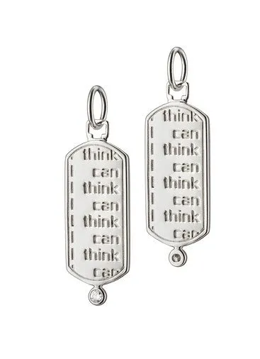 "I Think I Can" Sterling Silver Medallion with Sapphire