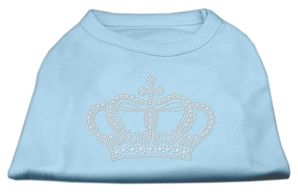 Rhinestone Crown Shirts Baby Blue XL (16